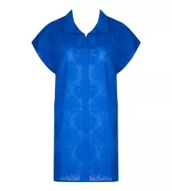 Chemise longue à manches courtes La Bohème Bleu Tonic