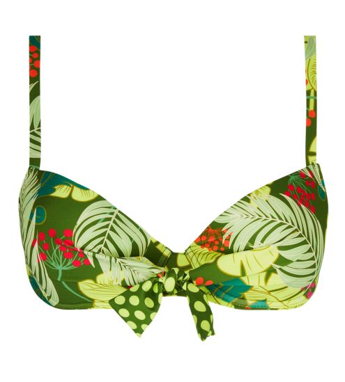 Haut de maillot de bain coques progressives La Venus Nature Vert Tropic