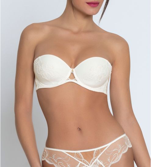 Soutien gorge bandeau Bellissime Amour Écru Nacre