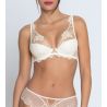 Soutien gorge Plunge demi-mousse Bellissime Amour Écru Nacre