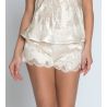 Short en soie Bellissime Amour Écru Nacre