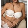 Soutien gorge bandeau Bellissime Amour Écru Nacre