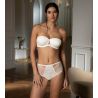 Soutien gorge bandeau Bellissime Amour Écru Nacre