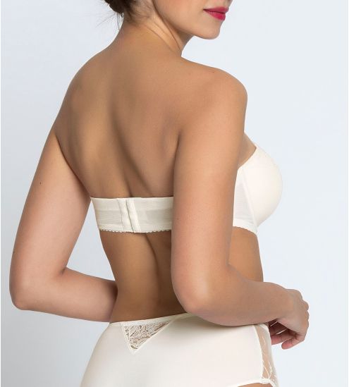 Soutien gorge bandeau Bellissime Amour Écru Nacre