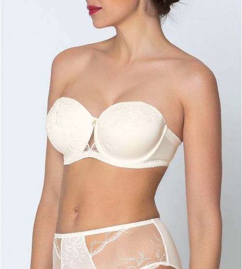 Soutien gorge bandeau Bellissime Amour Écru Nacre