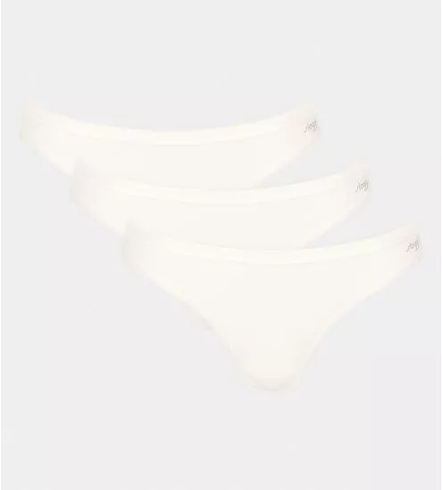 Lot de 3 slips mini Go Daily Silk White