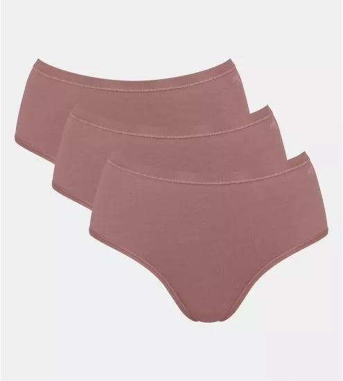 Lot de 3 slips midi Go Daily Cacao