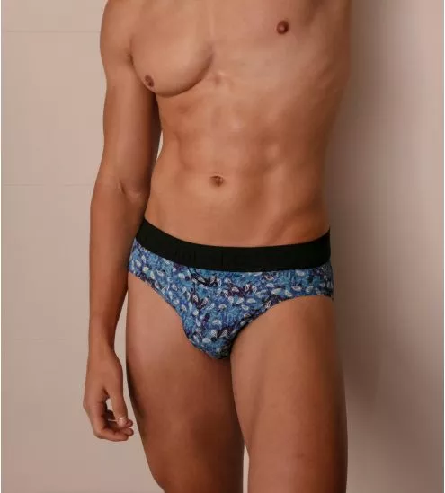 Slip mini imprimé Vibe HO1 Bleu Marine