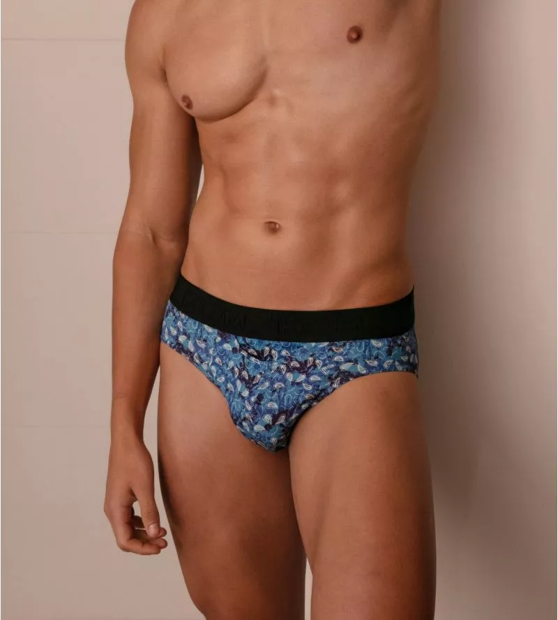 Slip mini imprimé Vibe HO1 Bleu Marine