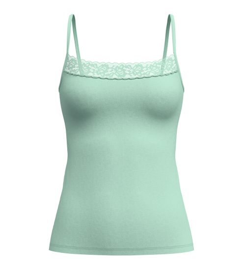 Top à bretelles Calida Natural Comfort Lace Soft Green
