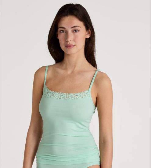 Top à bretelles Calida Natural Comfort Lace Soft Green