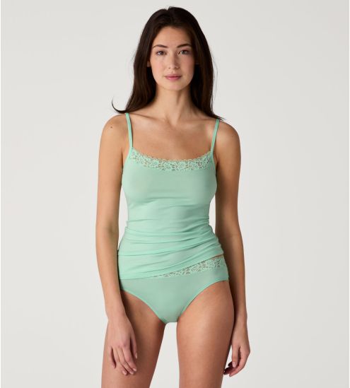 Top à bretelles Calida Natural Comfort Lace Soft Green