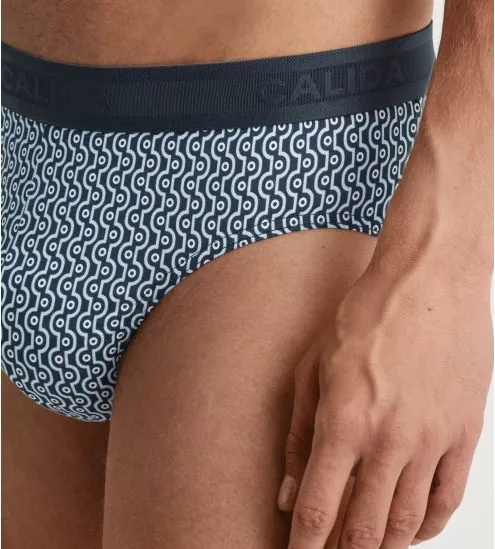 Slip homme Calida Grafic Cotton Dark Sapphire Bleu