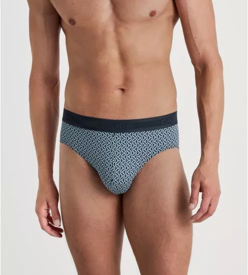 Slip homme Calida Grafic Cotton Dark Sapphire Bleu
