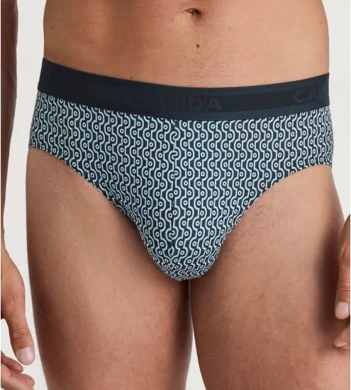 Slip homme Calida Grafic Cotton Dark Sapphire Bleu