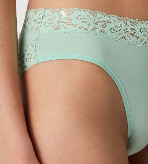 Culotte dentelle Calida Natural Comfort Lace Soft Green