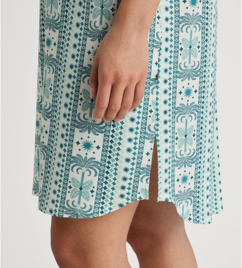 Chemise de nuit Calida pour femme Palm Dreams Bristol Blue