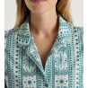 Chemise de nuit Calida pour femme Palm Dreams Bristol Blue