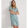 Chemise de nuit Calida pour femme Palm Dreams Bristol Blue