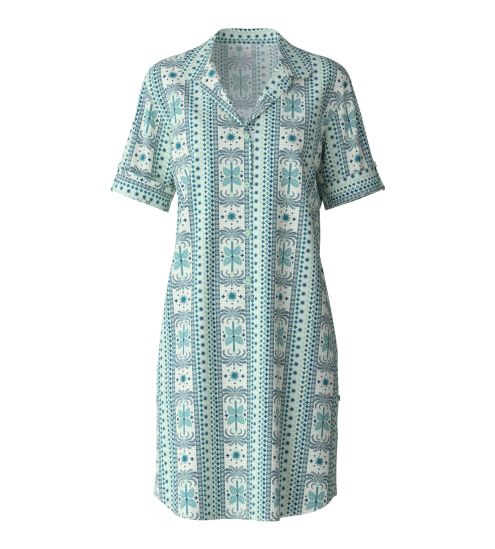 Chemise de nuit Calida pour femme Palm Dreams Bristol Blue