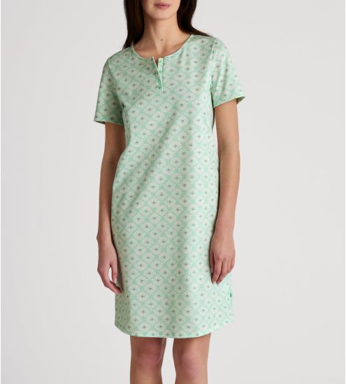 Chemise de nuit Calida pour femme Flower Nights Soft Green