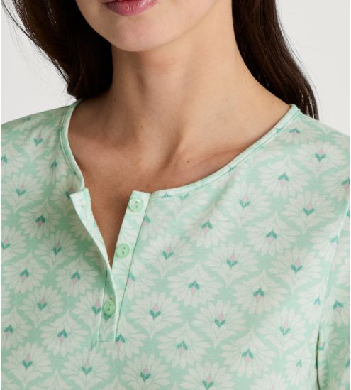 Chemise de nuit Calida pour femme Flower Nights Soft Green