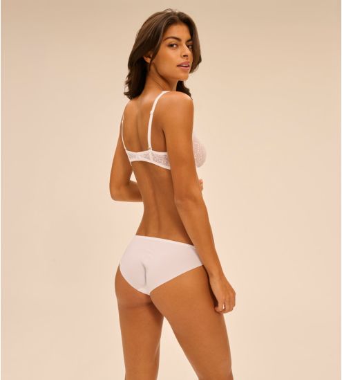 Slip brésilien Simone Pérèle Comète Blanc
