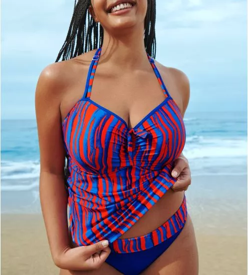 Haut de maillot de bain Tankini PrimaDonna Swim Skudai Wild Stripes