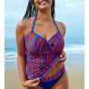 Haut de maillot de bain Tankini PrimaDonna Swim Skudai Wild Stripes