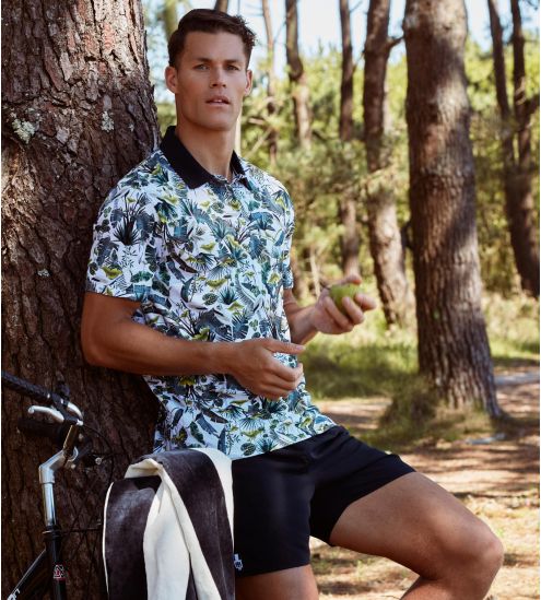 Polo Impetus Bali Blanc imprimé