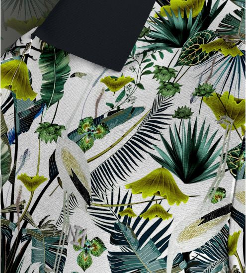 Polo Impetus Bali Blanc imprimé