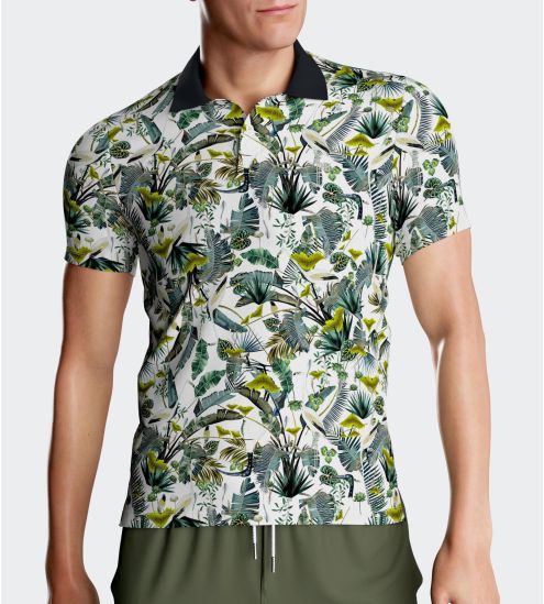 Polo Impetus Bali Blanc imprimé