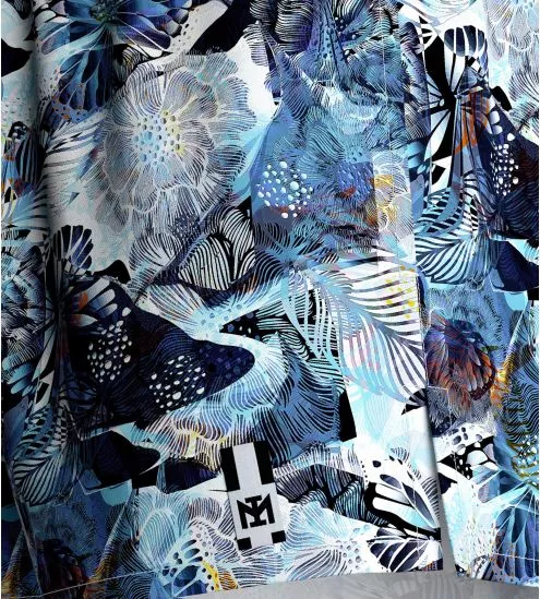 Short de bain Impetus Blue Lagoon imprimé Bleu