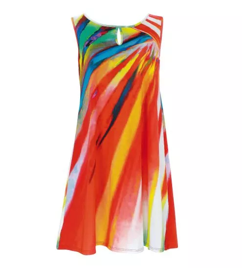 Robe d'été sans manches orange