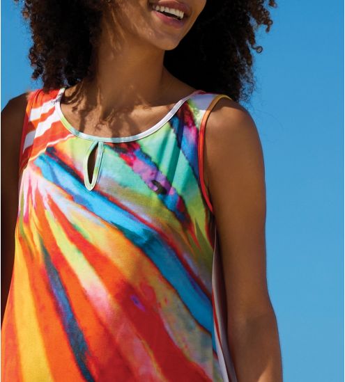 Robe d'été sans manches orange