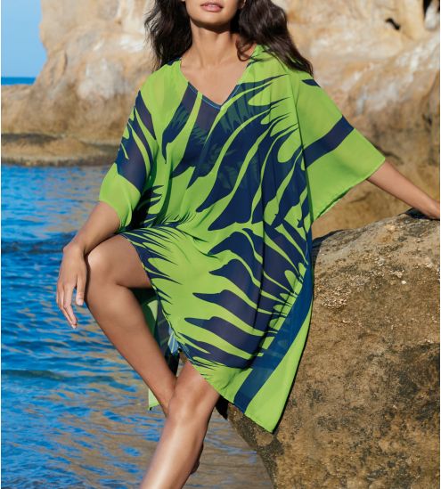 Tunique de plage Vert/Bleu