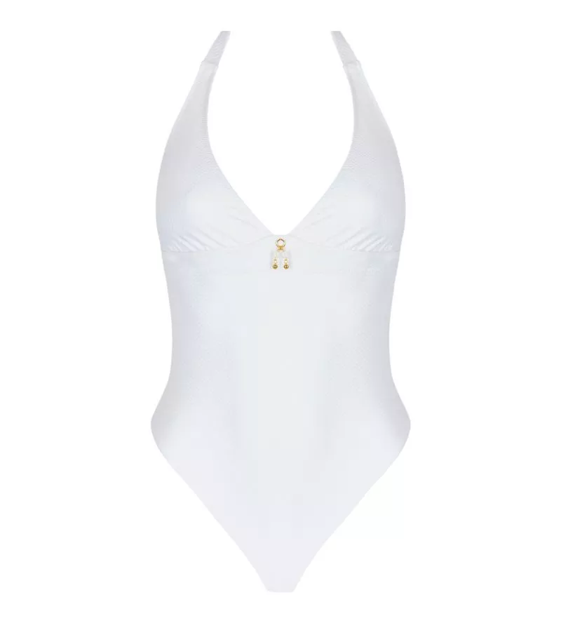 Maillot de bain une pièce La Vogueuse Blanc