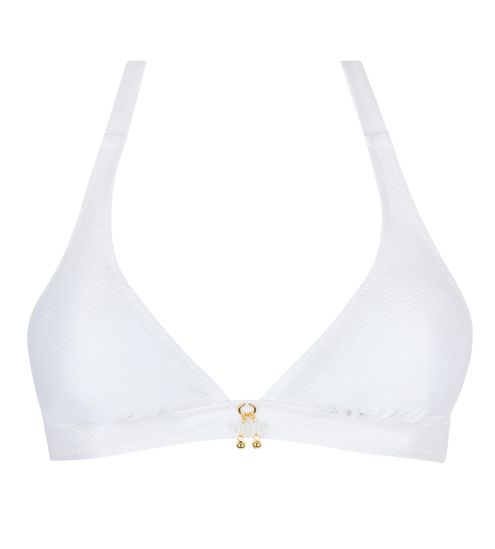 Haut de maillot de bain triangle La Vogueuse Blanc
