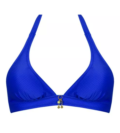 Haut de maillot de bain triangle La Vogueuse Bleu Tonic