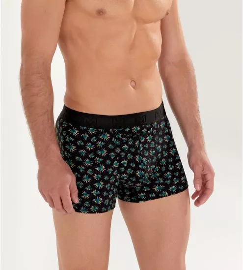 Boxer HO1 Dizzi imprimé Noir