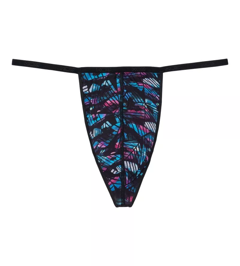 String homme imprimé Rock Noir