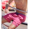 Short de bain uni Rose