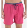Short de bain uni Rose