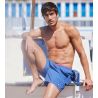 Short de bain uni Bleu Denim