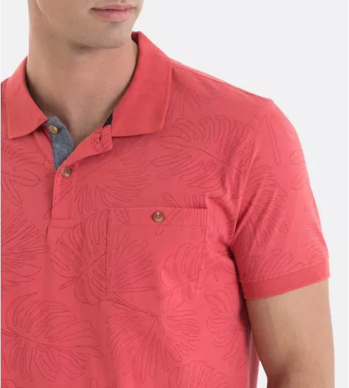 Polo manches courtes homme Rouge
