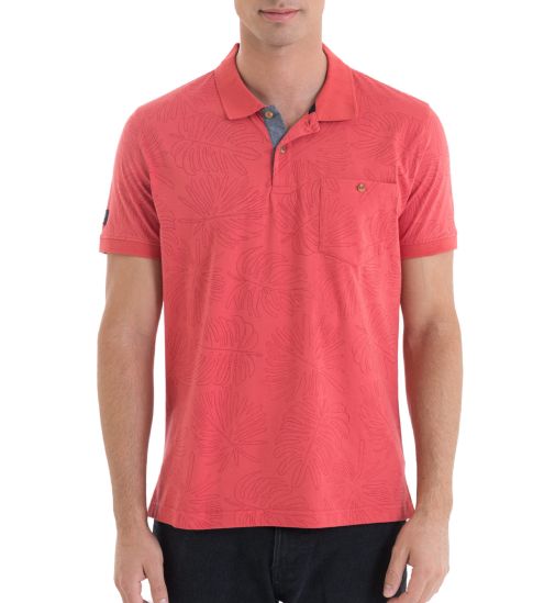 Polo manches courtes homme Rouge
