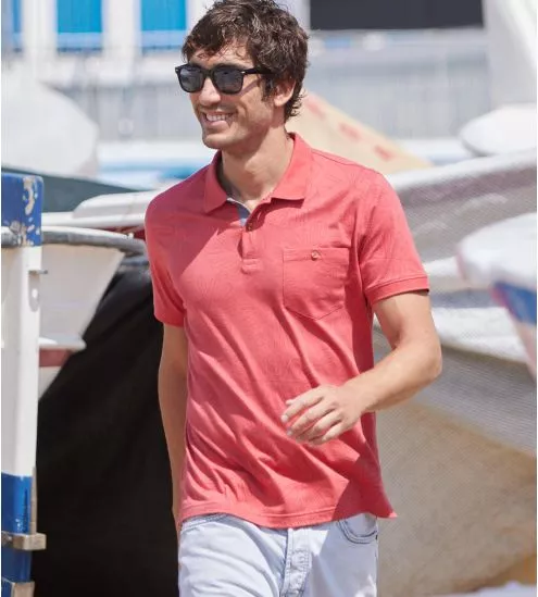 Polo manches courtes homme Rouge