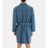 Robe de chambre croisée pour homme Bleu