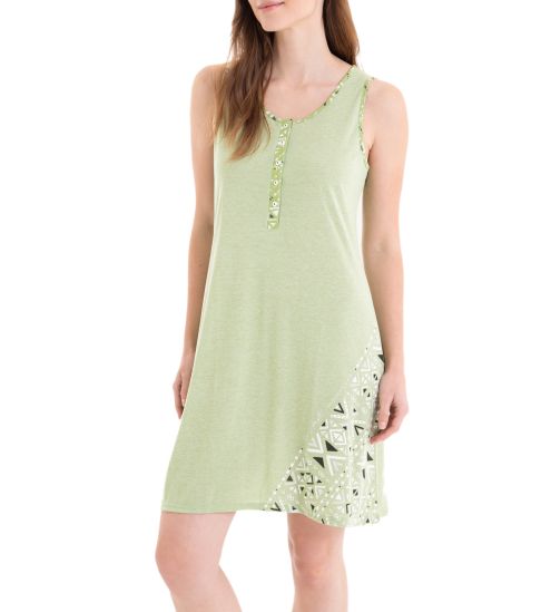 Liquette sans manches boutonnée Vert Pistache