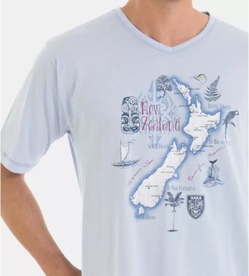 Short pajamas man light...